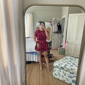 LoveShackFancy Stella Mini Dress